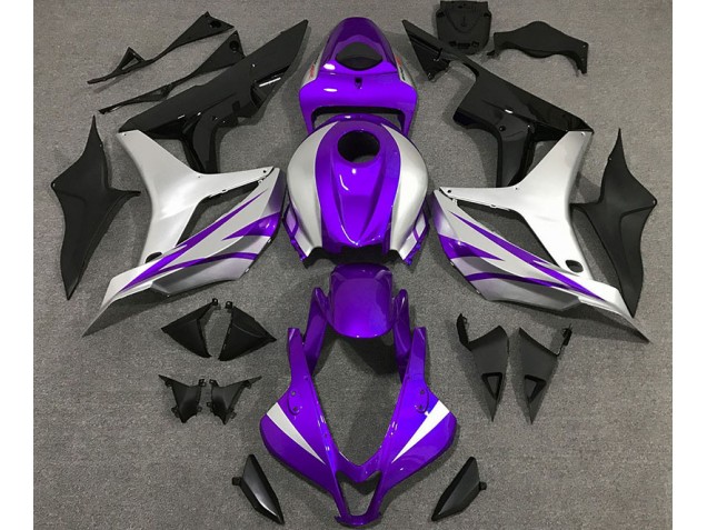 Style Violet & Argent OEM 2007-2008 Honda CBR600RR Carénage Moto Style Violet & Argent OEM 2007-2008 Honda CBR600RR Carénage Moto