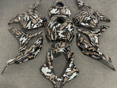 Tan & Argent Camo 2009-2012 Honda CBR600RR Carénage Moto