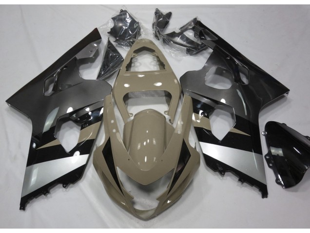 Tan Du Désert & Argent 2004-2005 Suzuki GSXR 600-750 Carénage Moto Tan Du Désert & Argent 2004-2005 Suzuki GSXR 600-750 Carénage Moto