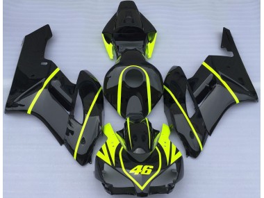 Tutto Nero E Alta Visibilità 46 2004-2005 Honda CBR1000RR Carénage Moto