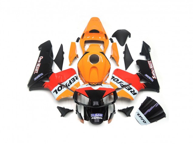 Un Coeur Repsol 2003-2004 Honda CBR600RR Carénage Moto Un Coeur Repsol 2003-2004 Honda CBR600RR Carénage Moto