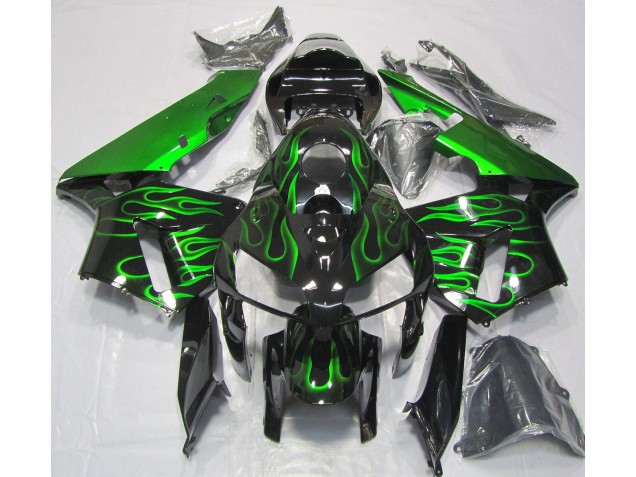Verde Vibrante Fiamma 2005-2006 Honda CBR600RR Carénage Moto
