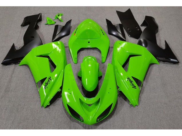Vert 2006-2007 Kawasaki ZX10R Carénage Moto Vert 2006-2007 Kawasaki ZX10R Carénage Moto