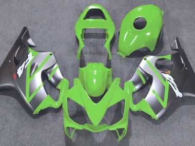 Vert & Argent Mat 2001-2003 Honda CBR600 F4i Carénage Moto