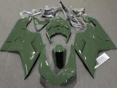 Vert Armée Brillant 2007-2014 Ducati 848 1098 1198 Carénage Moto