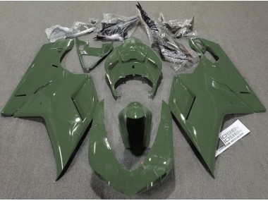Vert Armée Brillant 2007-2014 Ducati 848 1098 1198 Carénage Moto