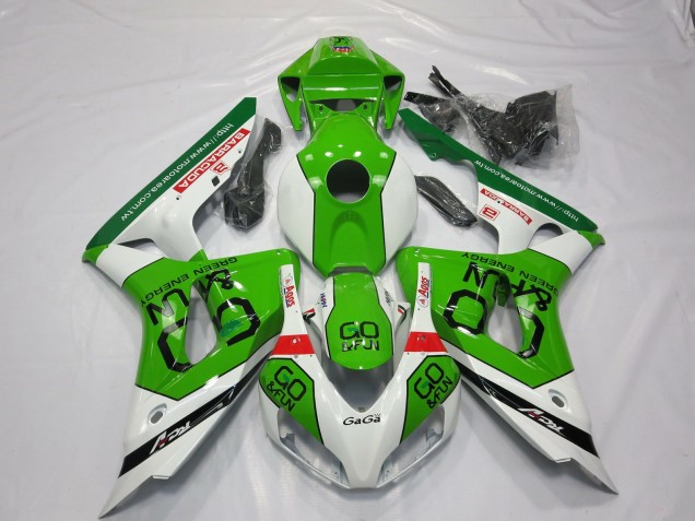 Vert & Blanc 2006-2007 Honda CBR1000RR Carénage Moto Vert & Blanc 2006-2007 Honda CBR1000RR Carénage Moto