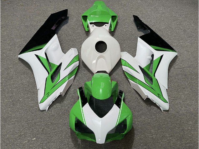 Vert Blanc & Noir Brillant 2004-2005 Honda CBR1000RR Carénage Moto Vert Blanc & Noir Brillant 2004-2005 Honda CBR1000RR Carénage Moto
