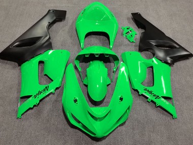Vert Brillant 2005-2006 Kawasaki ZX6R Carénage Moto