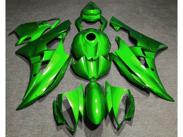 Vert Brillant 2006-2007 Yamaha R6 Carénage Moto Vert Brillant 2006-2007 Yamaha R6 Carénage Moto