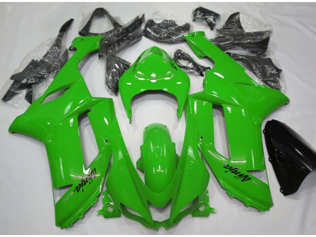Vert Brillant 2007-2008 Kawasaki ZX6R Carénage Moto Vert Brillant 2007-2008 Kawasaki ZX6R Carénage Moto