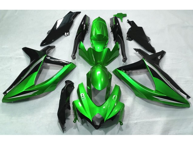 Vert Brillant 2008-2010 Suzuki GSXR 600-750 Carénage Moto Vert Brillant 2008-2010 Suzuki GSXR 600-750 Carénage Moto