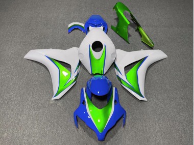 Vert Brillant & Bleu 2008-2011 Honda CBR1000RR Carénage Moto