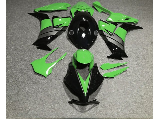 Vert Brillant Noir & Gris 2012-2016 Honda CBR1000RR Carénage Moto Vert Brillant Noir & Gris 2012-2016 Honda CBR1000RR Carénage Moto