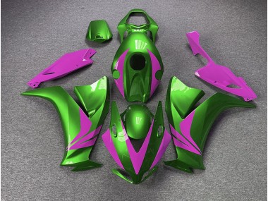 Vert Brillant & Rose 2012-2016 Honda CBR1000RR Carénage Moto