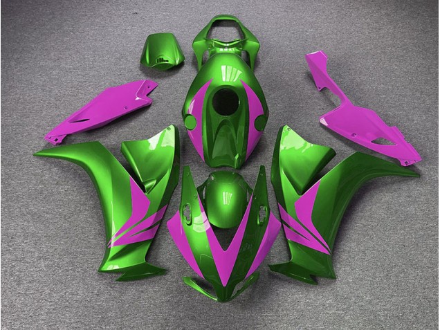 Vert Brillant & Rose 2012-2016 Honda CBR1000RR Carénage Moto Vert Brillant & Rose 2012-2016 Honda CBR1000RR Carénage Moto