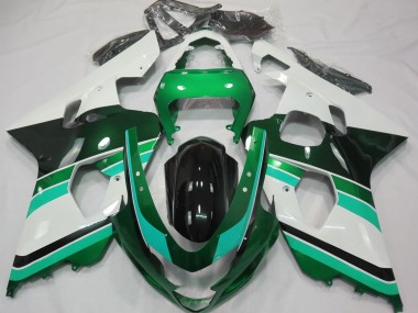 Vert Brillant & Vert 2004-2005 Suzuki GSXR 600-750 Carénage Moto