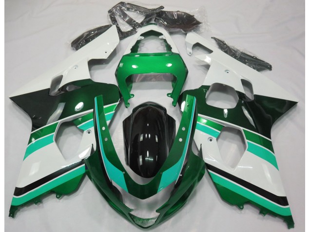 Vert Brillant & Vert 2004-2005 Suzuki GSXR 600-750 Carénage Moto Vert Brillant & Vert 2004-2005 Suzuki GSXR 600-750 Carénage Moto
