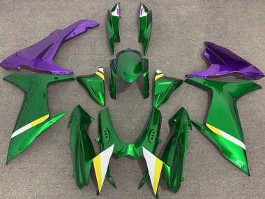 Vert Brillant & Violet 2011-2024 Suzuki GSXR 600-750 Carénage Moto