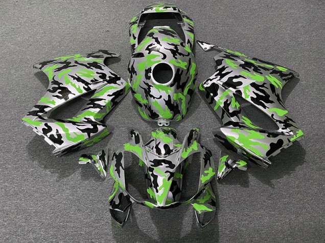 Vert Camouflage 2002-2012 Honda VFR800 Carénage Moto Vert Camouflage 2002-2012 Honda VFR800 Carénage Moto
