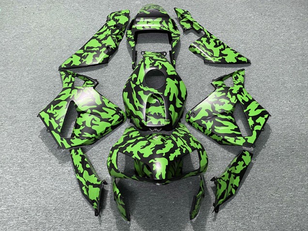 Vert Camouflage 2003-2004 Honda CBR600RR Carénage Moto Vert Camouflage 2003-2004 Honda CBR600RR Carénage Moto
