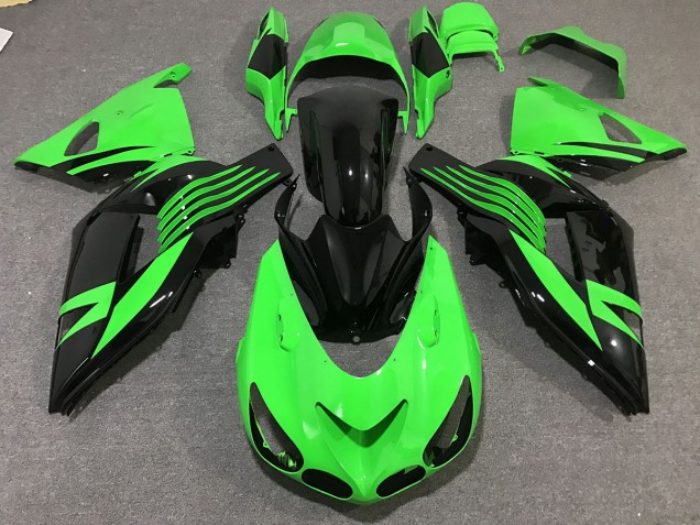 Vert Clair 2006-2011 Kawasaki ZX14R Carénage Moto Vert Clair 2006-2011 Kawasaki ZX14R Carénage Moto