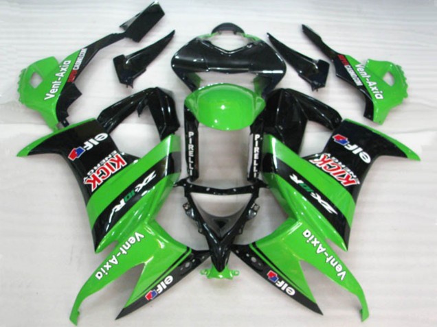Vert Elf 2008-2010 Kawasaki ZX10R Carénage Moto Vert Elf 2008-2010 Kawasaki ZX10R Carénage Moto
