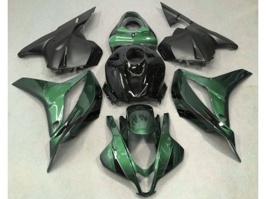 Vert Foncé Avec Du Noir 2009-2012 Honda CBR600RR Carénage Moto