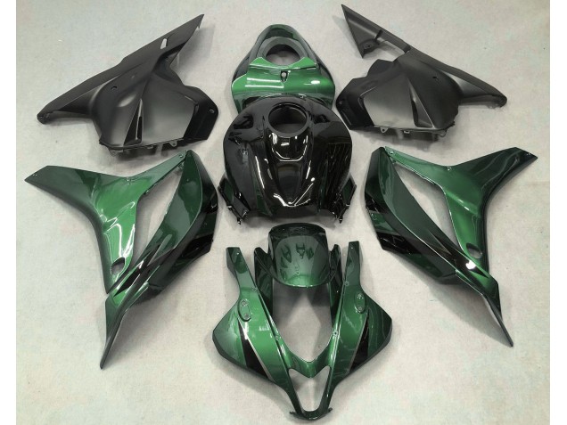 Vert Foncé Avec Du Noir 2009-2012 Honda CBR600RR Carénage Moto Vert Foncé Avec Du Noir 2009-2012 Honda CBR600RR Carénage Moto