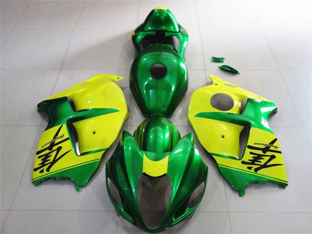 Vert & Jaune 1997-2007 Suzuki GSXR 1300 Carénage Moto Vert & Jaune 1997-2007 Suzuki GSXR 1300 Carénage Moto