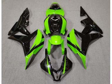 Vert Lime & Noir 2007-2008 Honda CBR600RR Carénage Moto