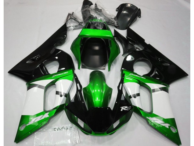 Vert Métallisé 1998-2002 Yamaha R6 Carénage Moto Vert Métallisé 1998-2002 Yamaha R6 Carénage Moto