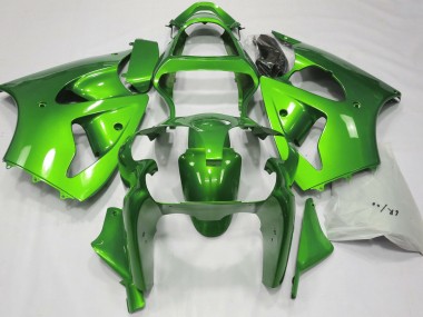Vert Métallisé 2000-2002 Kawasaki ZX6R Carénage Moto