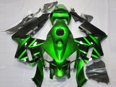 Vert & Noir 2005-2006 Honda CBR600RR Carénage Moto