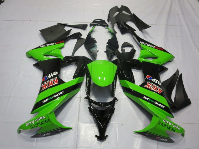 Vert & Noir 2008-2010 Kawasaki ZX10R Carénage Moto Vert & Noir 2008-2010 Kawasaki ZX10R Carénage Moto