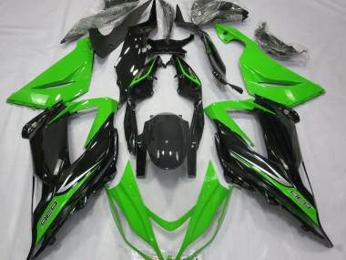 Vert & Noir 2013-2018 Kawasaki ZX6R Carénage Moto
