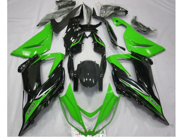 Vert & Noir 2013-2018 Kawasaki ZX6R Carénage Moto Vert & Noir 2013-2018 Kawasaki ZX6R Carénage Moto