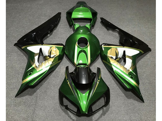 Vert & Or 2006-2007 Honda CBR1000RR Carénage Moto Vert & Or 2006-2007 Honda CBR1000RR Carénage Moto