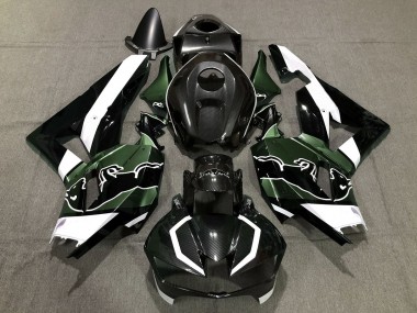 Vert Personnalisé Fibre De Carbone Taureau 2013-2023 Honda CBR600RR Carénage Moto
