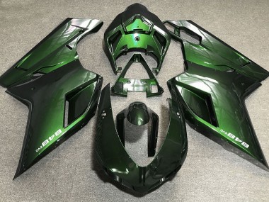 Vert Profond 2007-2014 Ducati 848 1098 1198 Carénage Moto