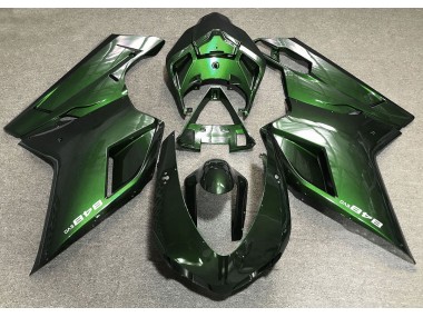 Vert Profond 2007-2014 Ducati 848 1098 1198 Carénage Moto