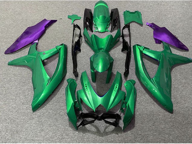 Vert & Violet 2008-2010 Suzuki GSXR 600-750 Carénage Moto Vert & Violet 2008-2010 Suzuki GSXR 600-750 Carénage Moto