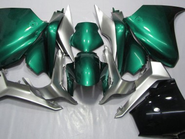 Vert Écume De Mer & Argent 2010-2013 Honda VFR1200 Carénage Moto
