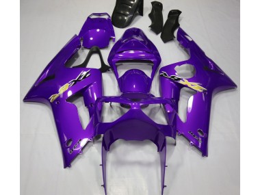 Violet Brillant 2003-2004 Kawasaki ZX6R Carénage Moto