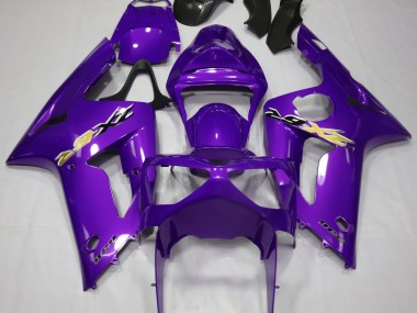 Violet Brillant 2003-2004 Kawasaki ZX6R Carénage Moto