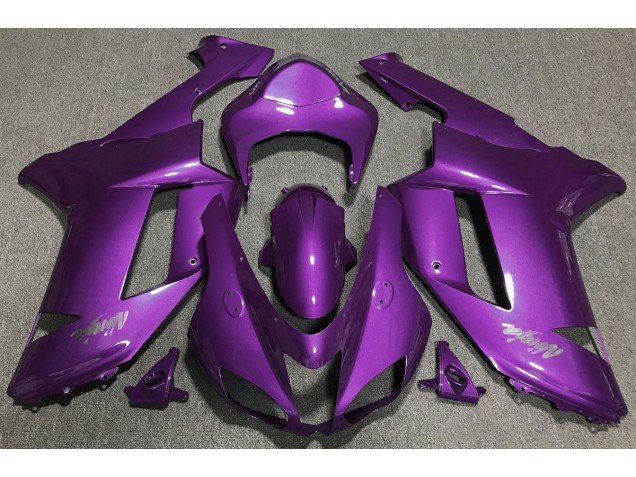 Violet Brillant 2007-2008 Kawasaki ZX6R Carénage Moto Violet Brillant 2007-2008 Kawasaki ZX6R Carénage Moto