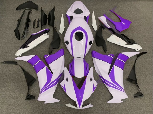 Violet Brillant & Blanc 2012-2016 Honda CBR1000RR Carénage Moto Violet Brillant & Blanc 2012-2016 Honda CBR1000RR Carénage Moto