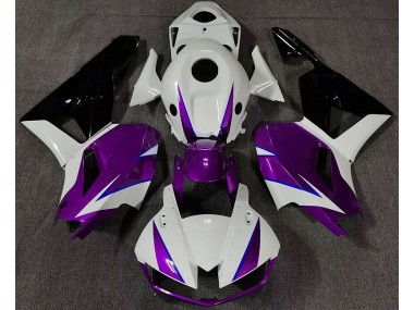 Violet Brillant Blanc & Bleu 2013-2023 Honda CBR600RR Carénage Moto