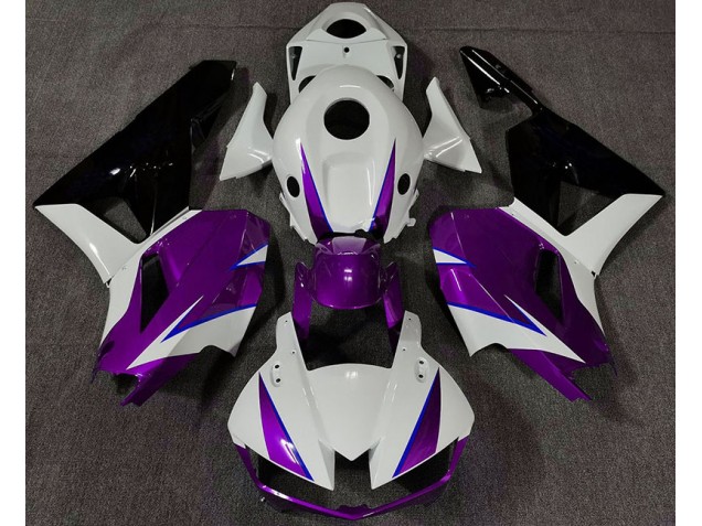 Violet Brillant Blanc & Bleu 2013-2023 Honda CBR600RR Carénage Moto