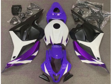 Violet Brillant Blanc & Violet 2009-2012 Honda CBR600RR Carénage Moto